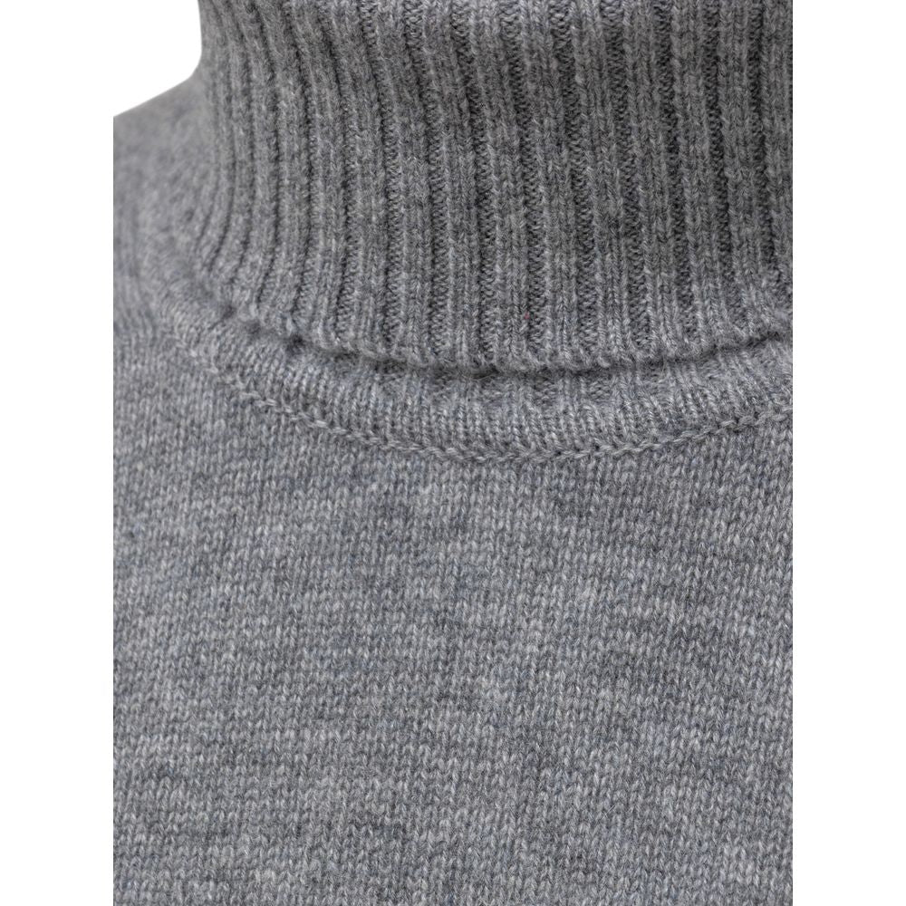 Gray Cashmere Turtleneck