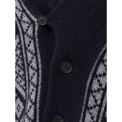 Bicolor Cashmere Cardigan