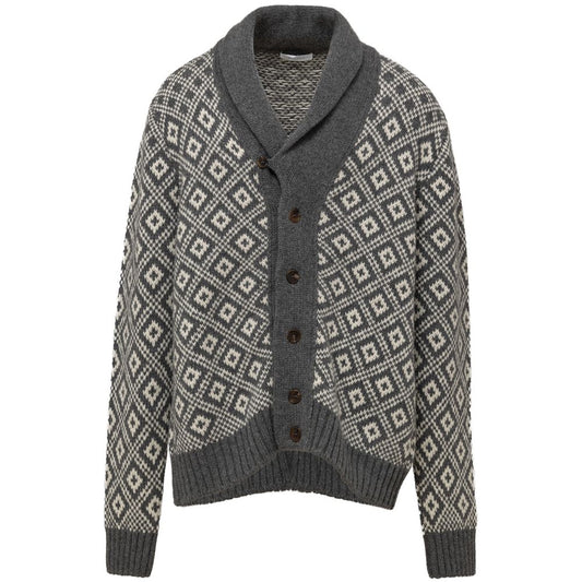 Bicolor Cashmere Cardigan