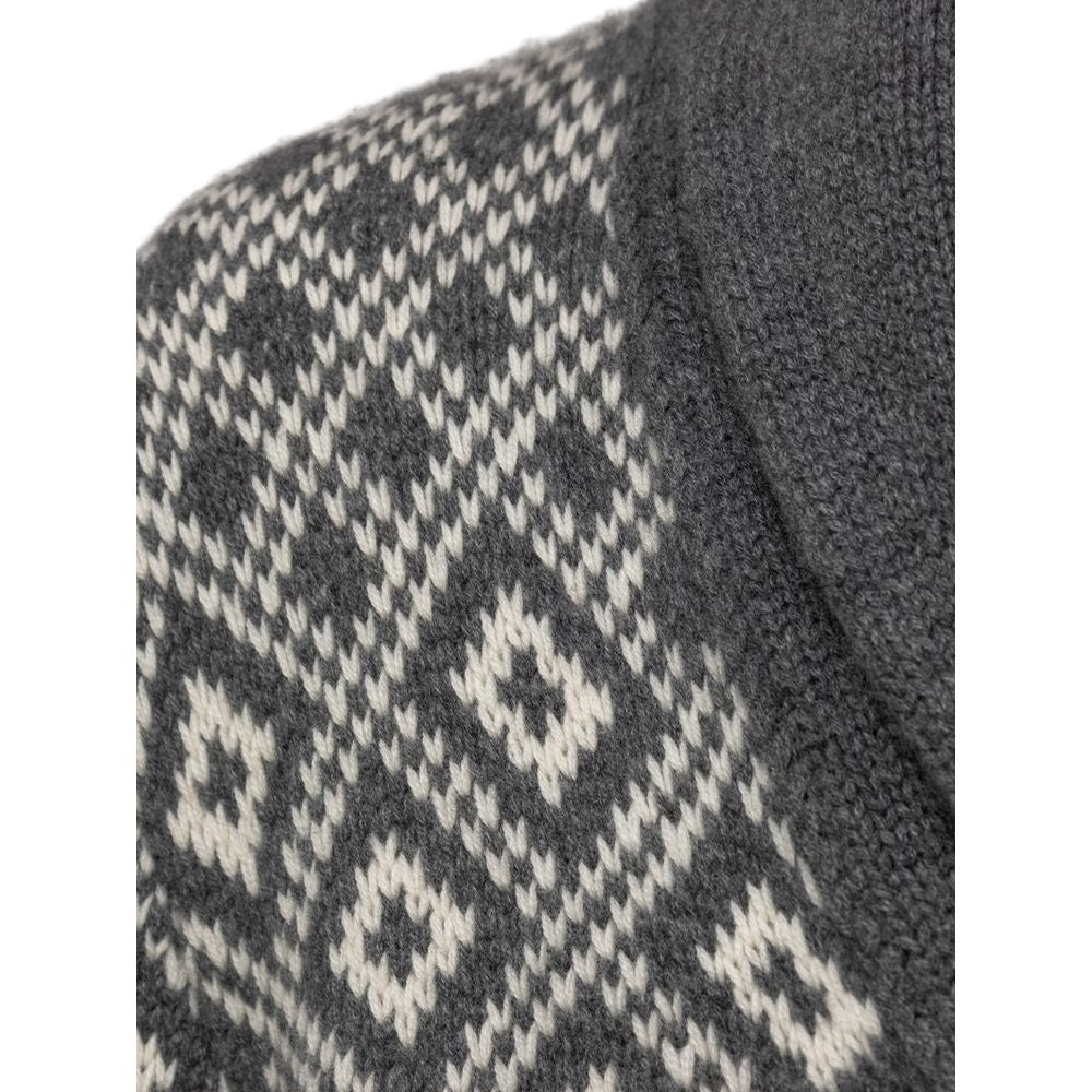 Bicolor Cashmere Cardigan