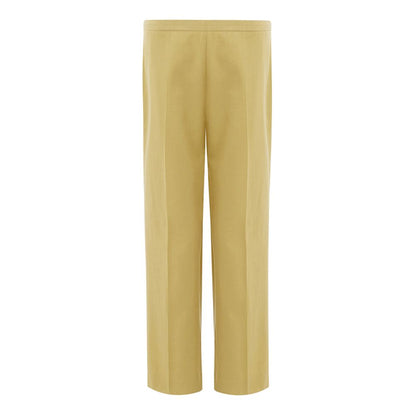Golden Elegance Cotton Pants