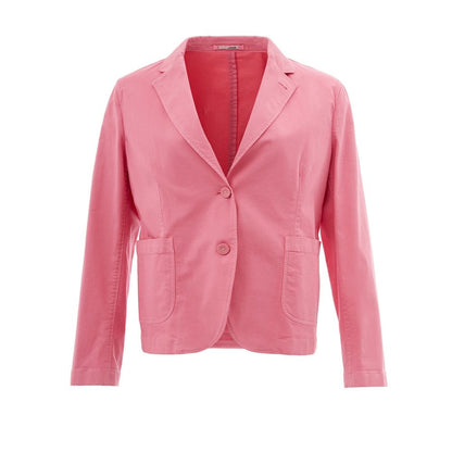Elegant Pink Cotton Jacket for Her