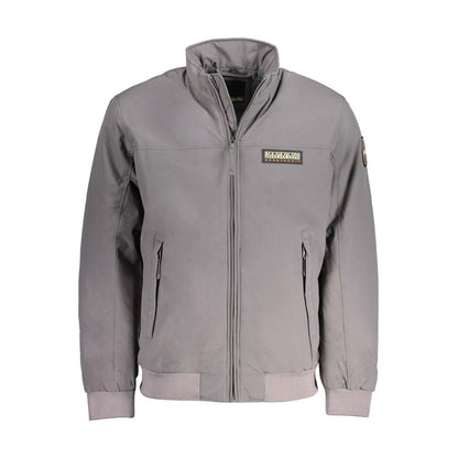 Gray Polyamide Men Jacket