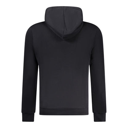 Black Cotton Men Sweater