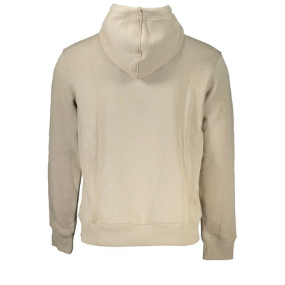 Beige Cotton Men Sweater