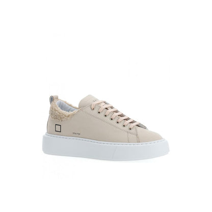 Beige Leather Sneaker