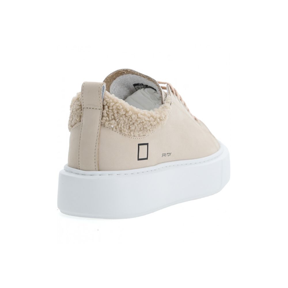 Beige Leather Sneaker