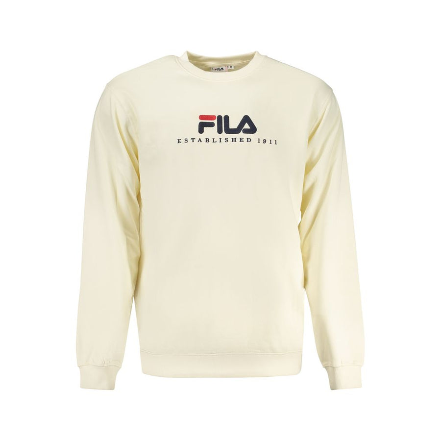 Beige Cotton Men Sweater