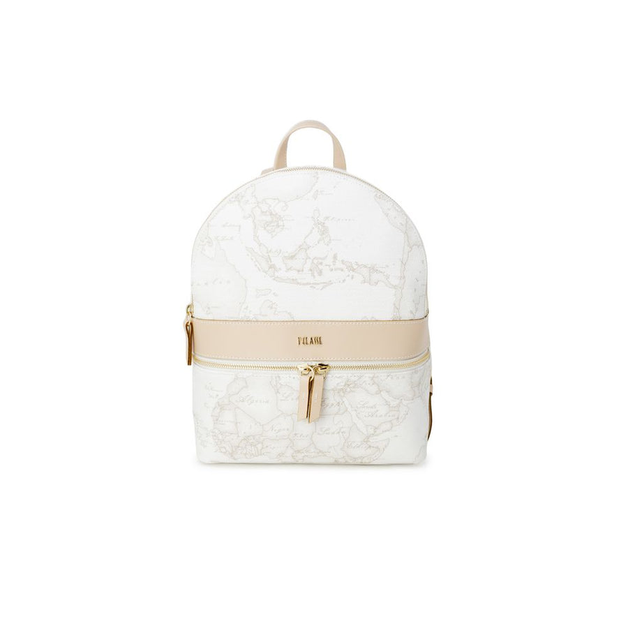 White Leather Backpack