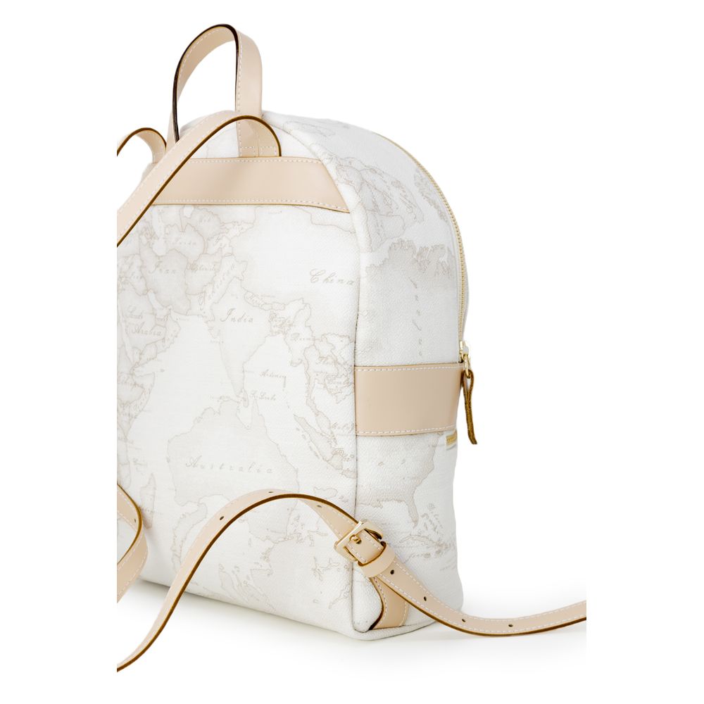 White Leather Backpack