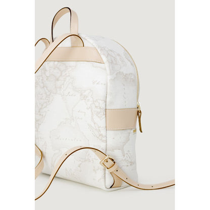 White Leather Backpack