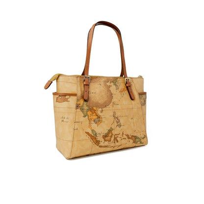 Beige Cotton Handbag