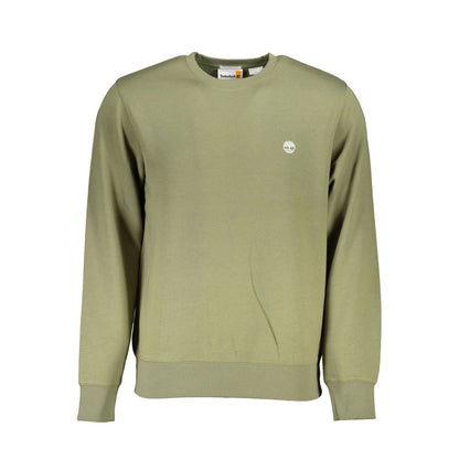 Green Cotton Men Sweater