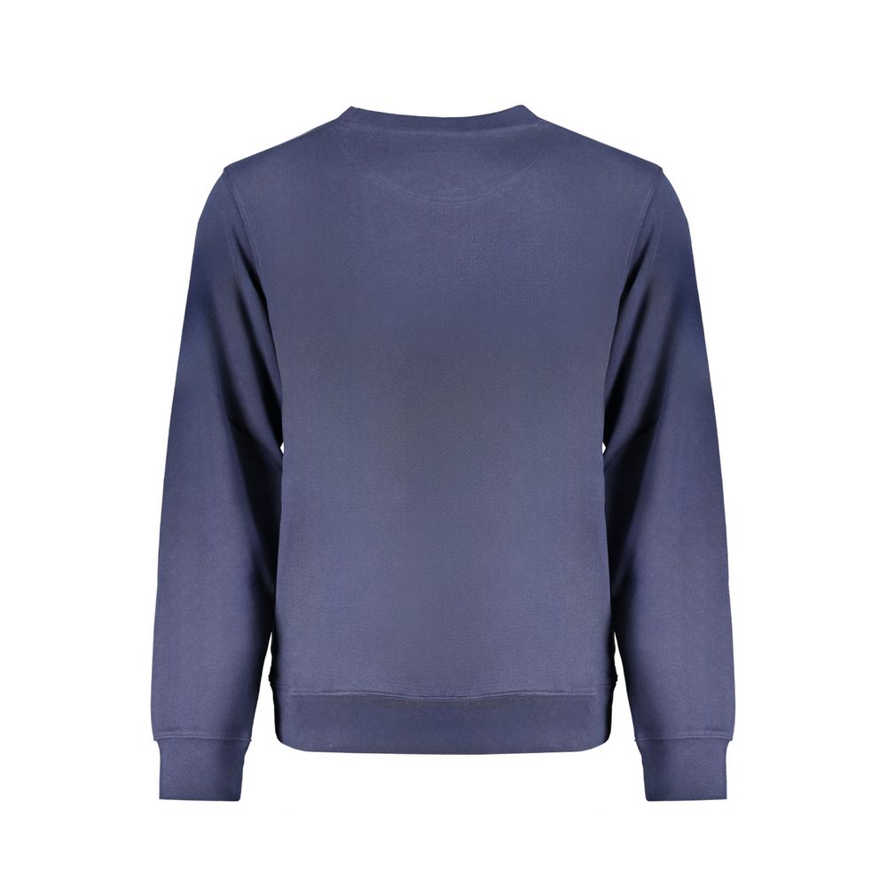 Blue Cotton Men Sweater