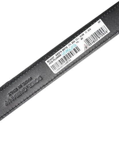 Multicolor Jacquard Leather Metal Buckle Belt