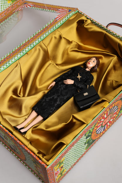 Black Dress Ceramic Porcelain Fashion Leather Sicily Dolls