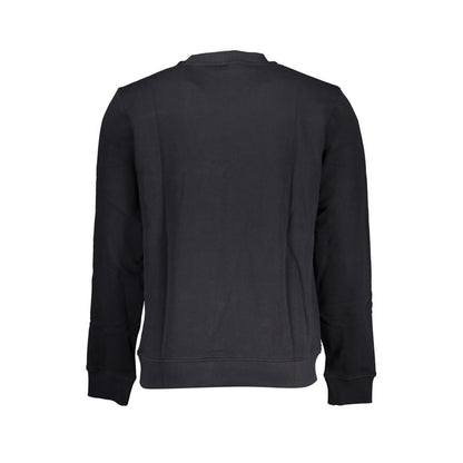 Black Cotton Men Sweater