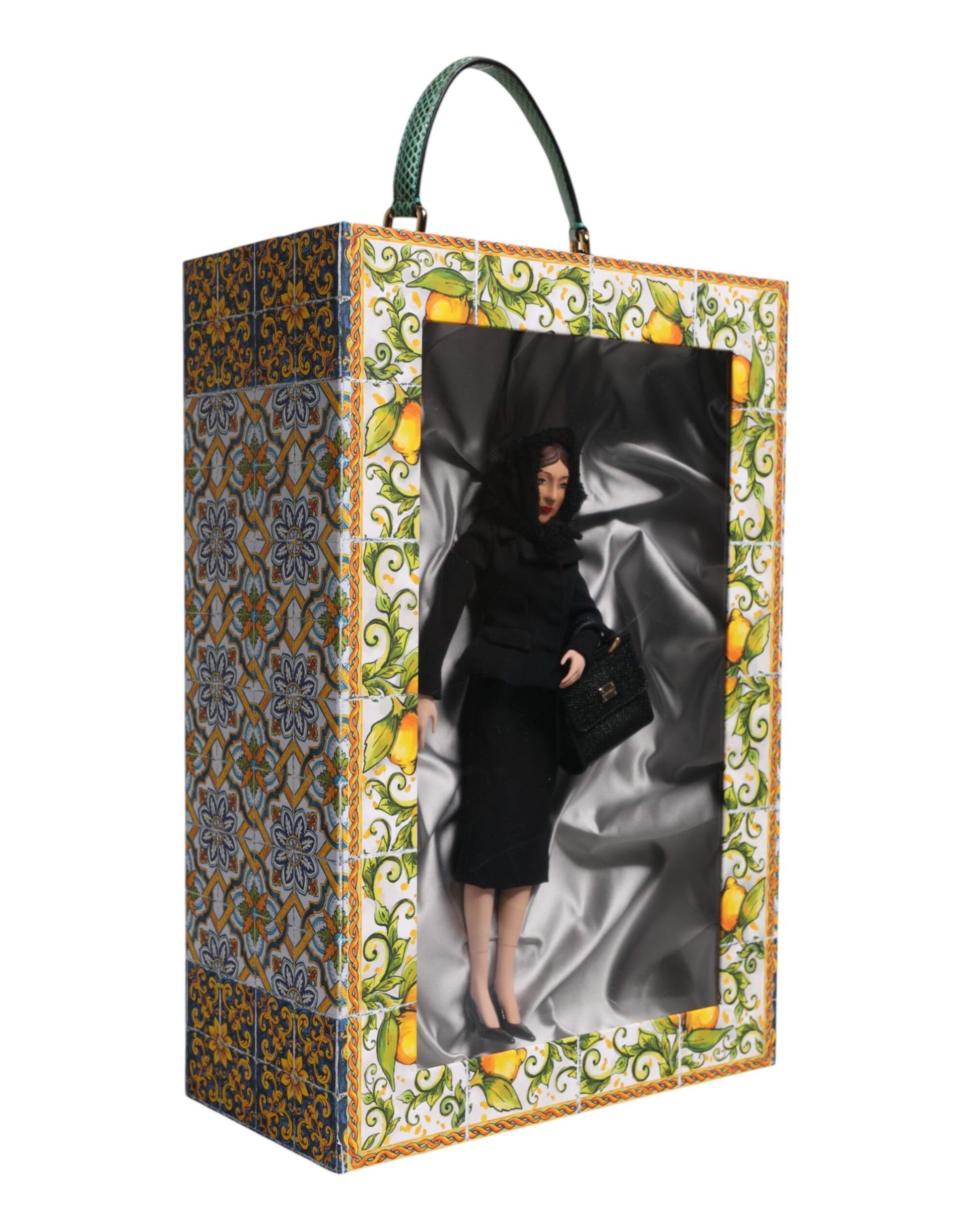 Black Dress Ceramic Porcelain Fashion Leather Sicily Dolls