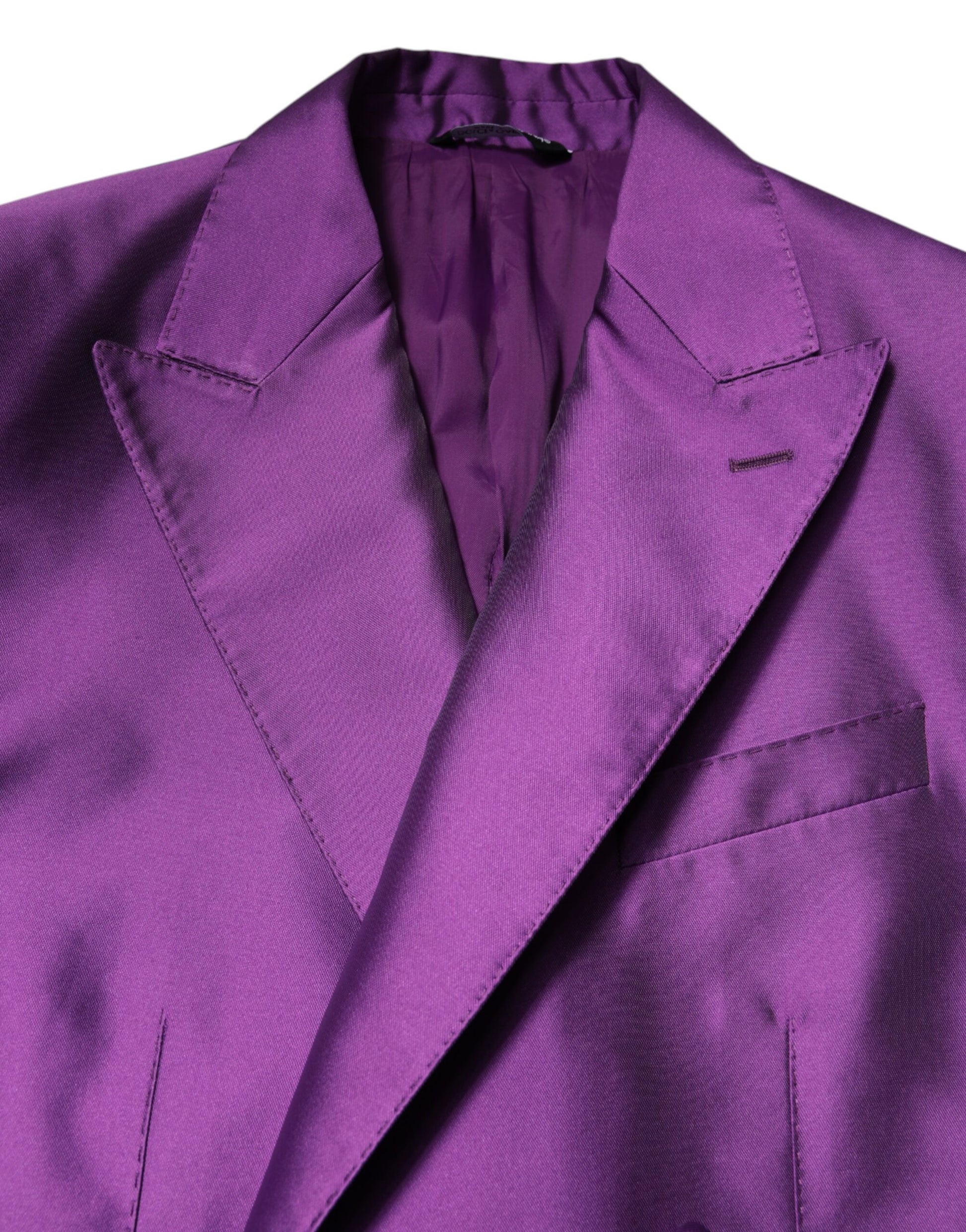 Purple Double Breasted Men Suit Coat Blazer