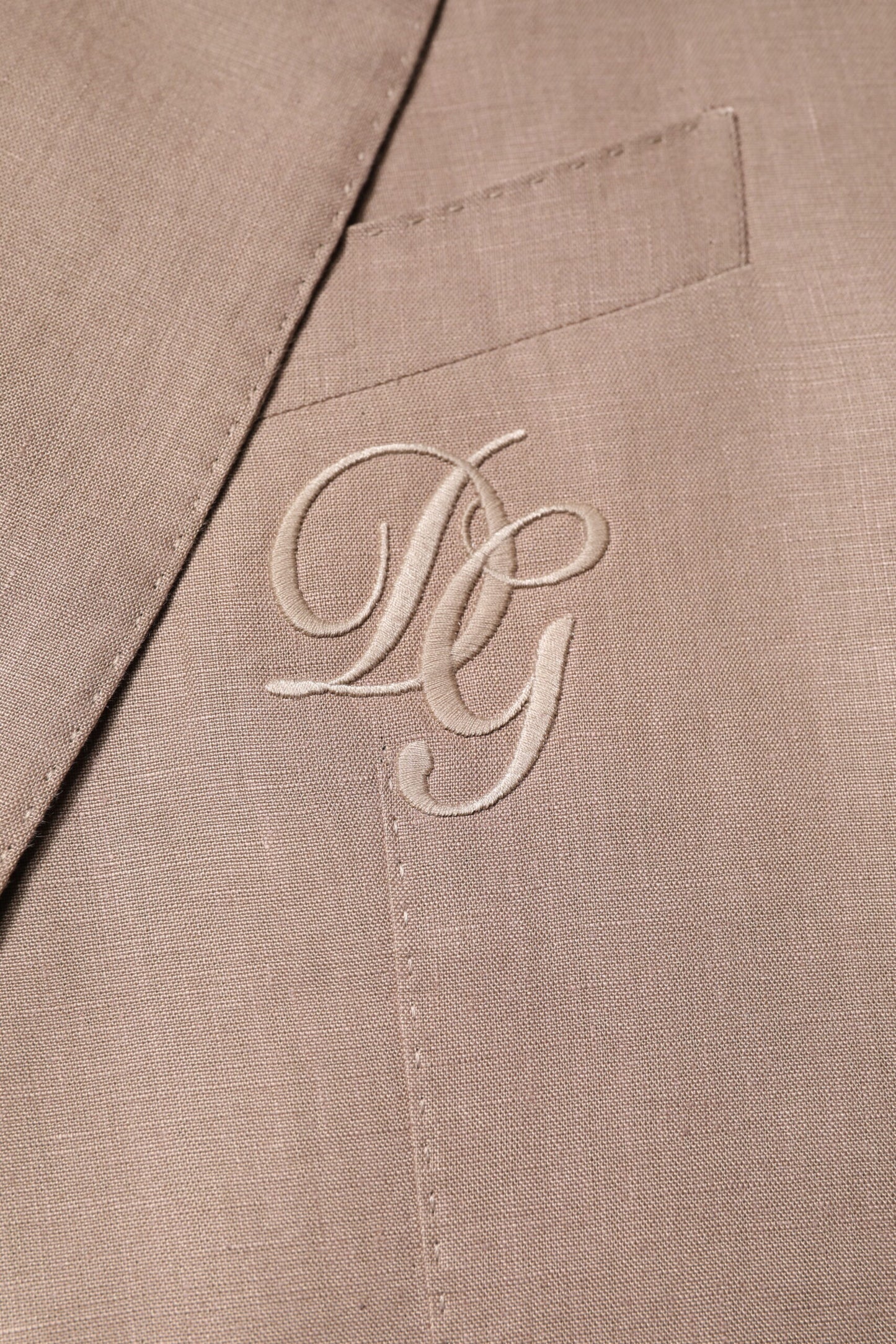 Beige TAORMINA Single Breasted Coat Blazer