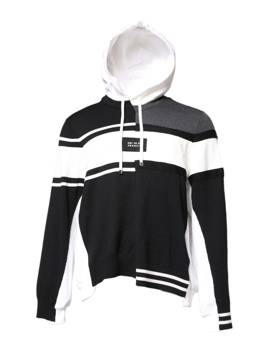 Multicolor Logo Pullover Hooded Sweater