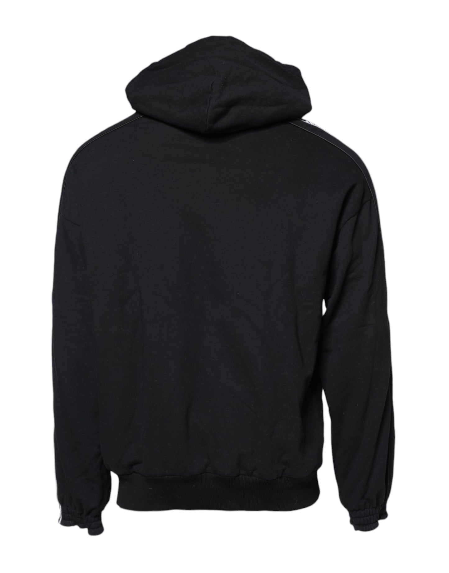 Black Cotton Logo Hooded Sweatshirt Sweater