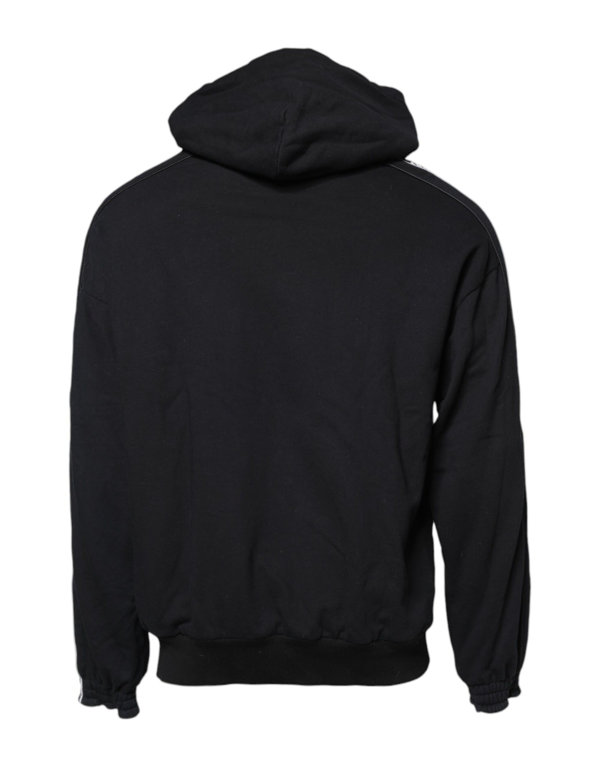 Black Cotton Logo Hooded Sweatshirt Sweater