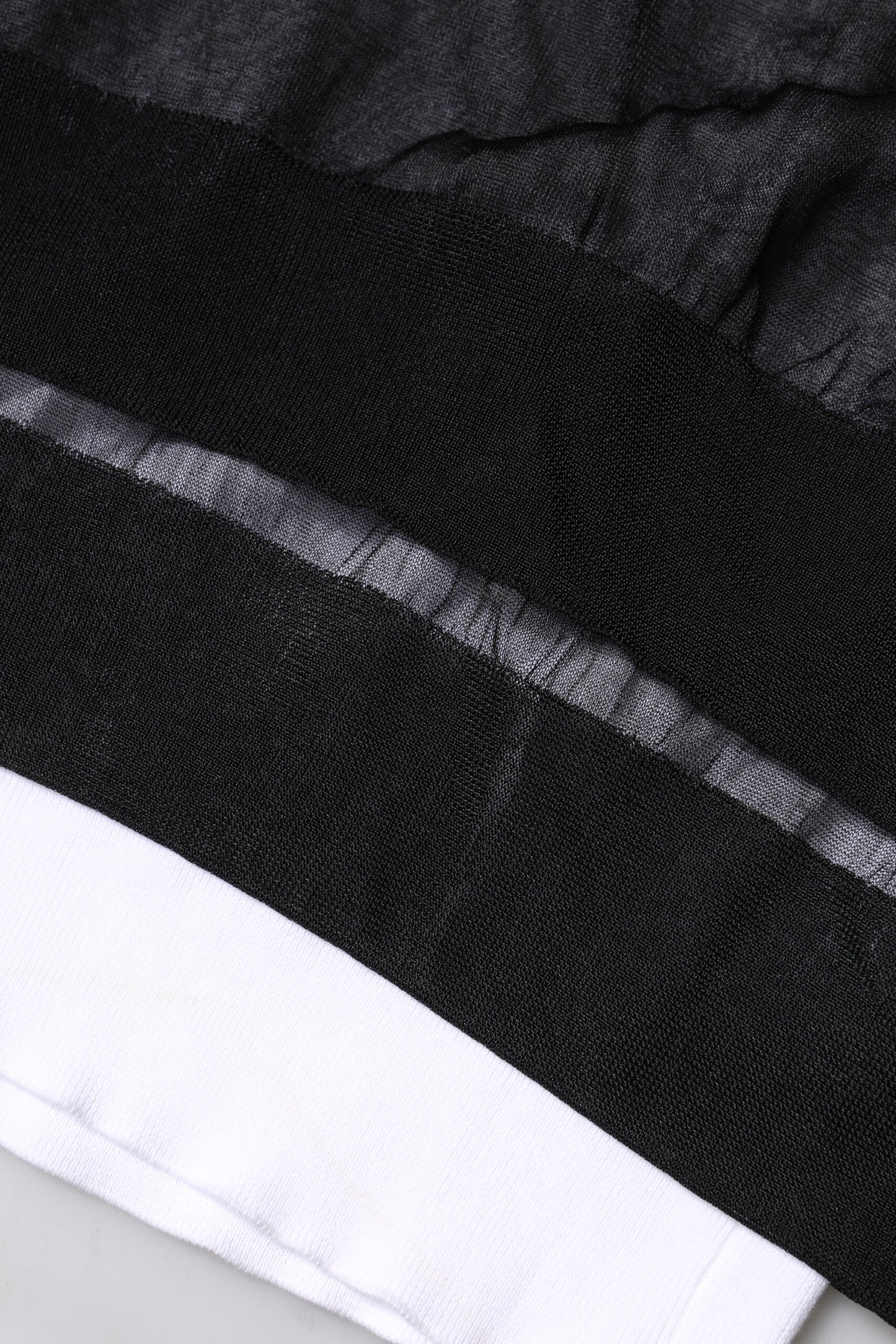 Black White Logo Knitted Pullover Sweater