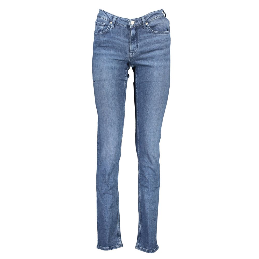 Blue Polyester Women Jeans
