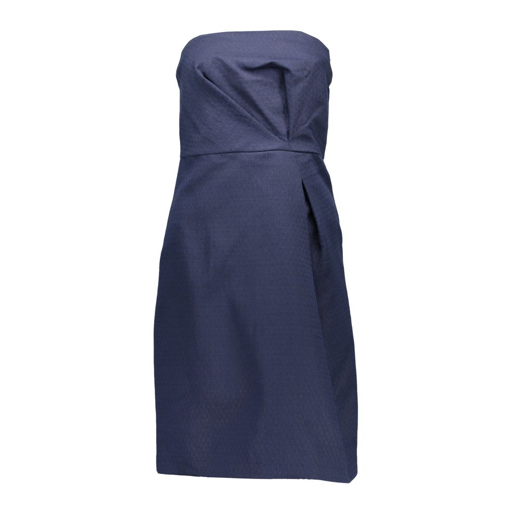 Blue Cotton Women Dress