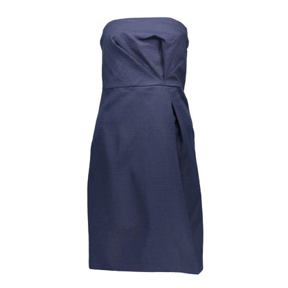 Blue Cotton Women Dress