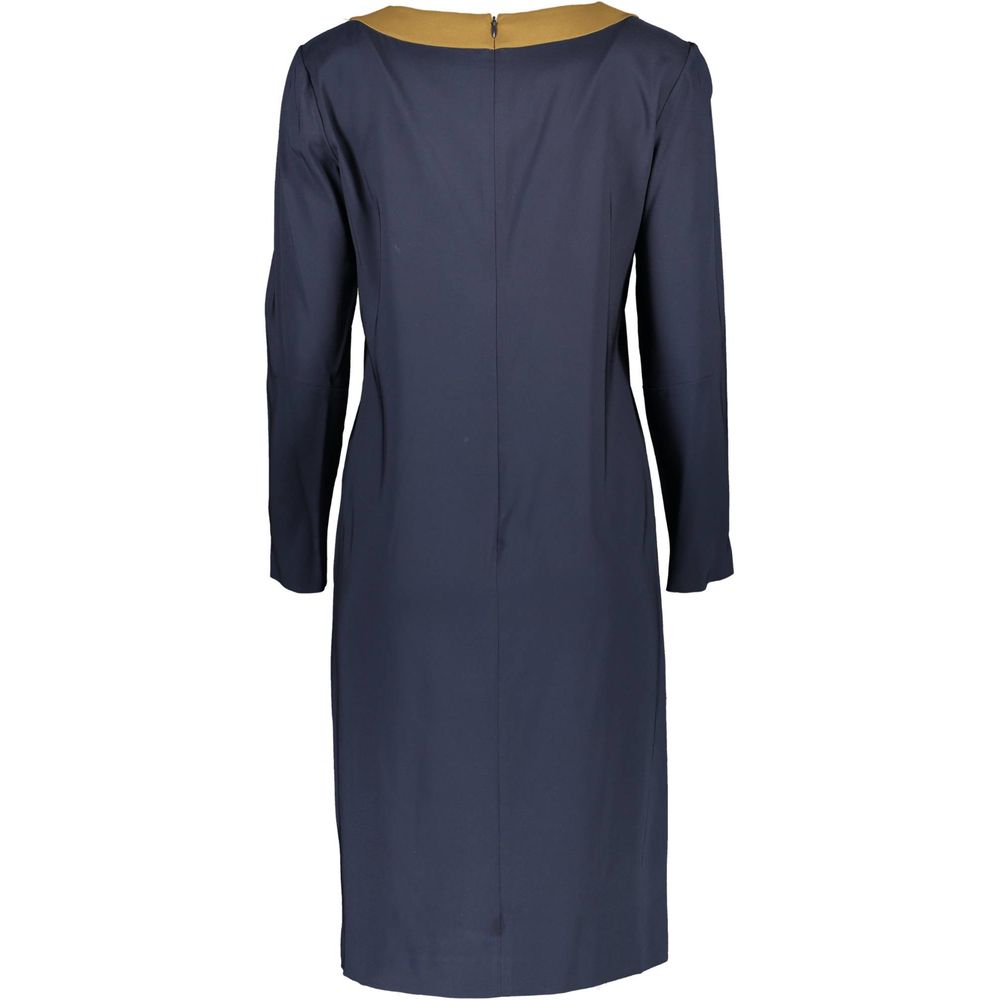 Blue Viscose Women Dress