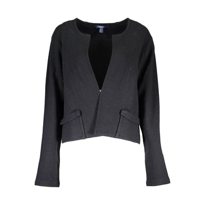 Black Wool Women Cardigan