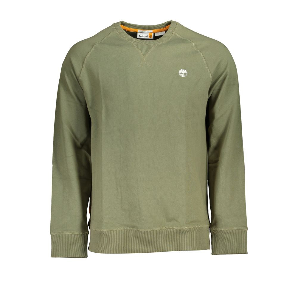 Green Cotton Men Sweater