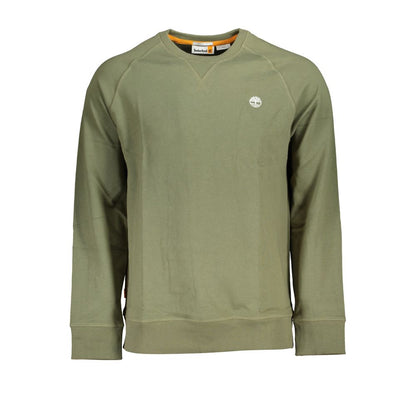 Green Cotton Men Sweater