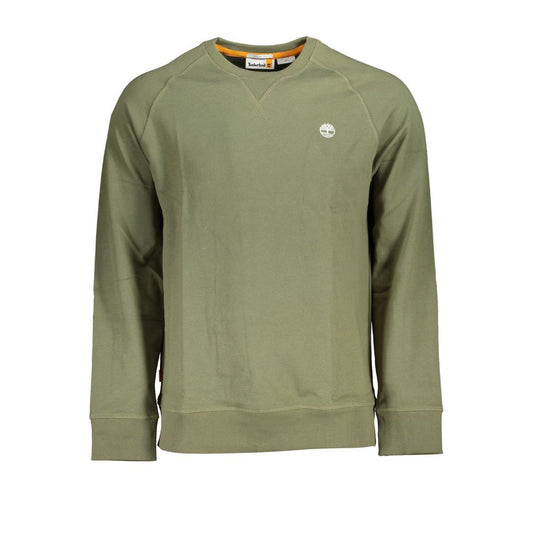 Green Cotton Men Sweater