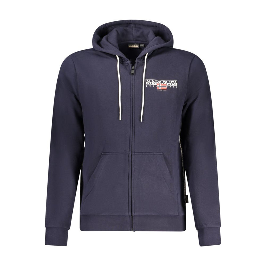 Blue Cotton Men's Hoodie