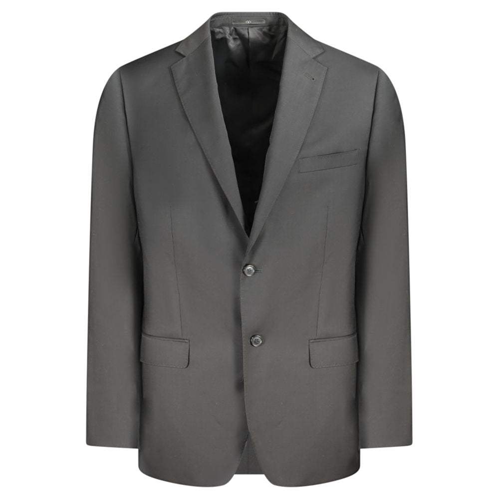 Black Wool Men Jacket