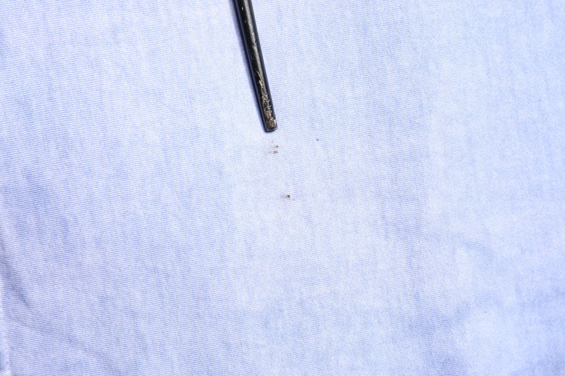 Blue Cotton Logo Print Crew Neck T-shirt