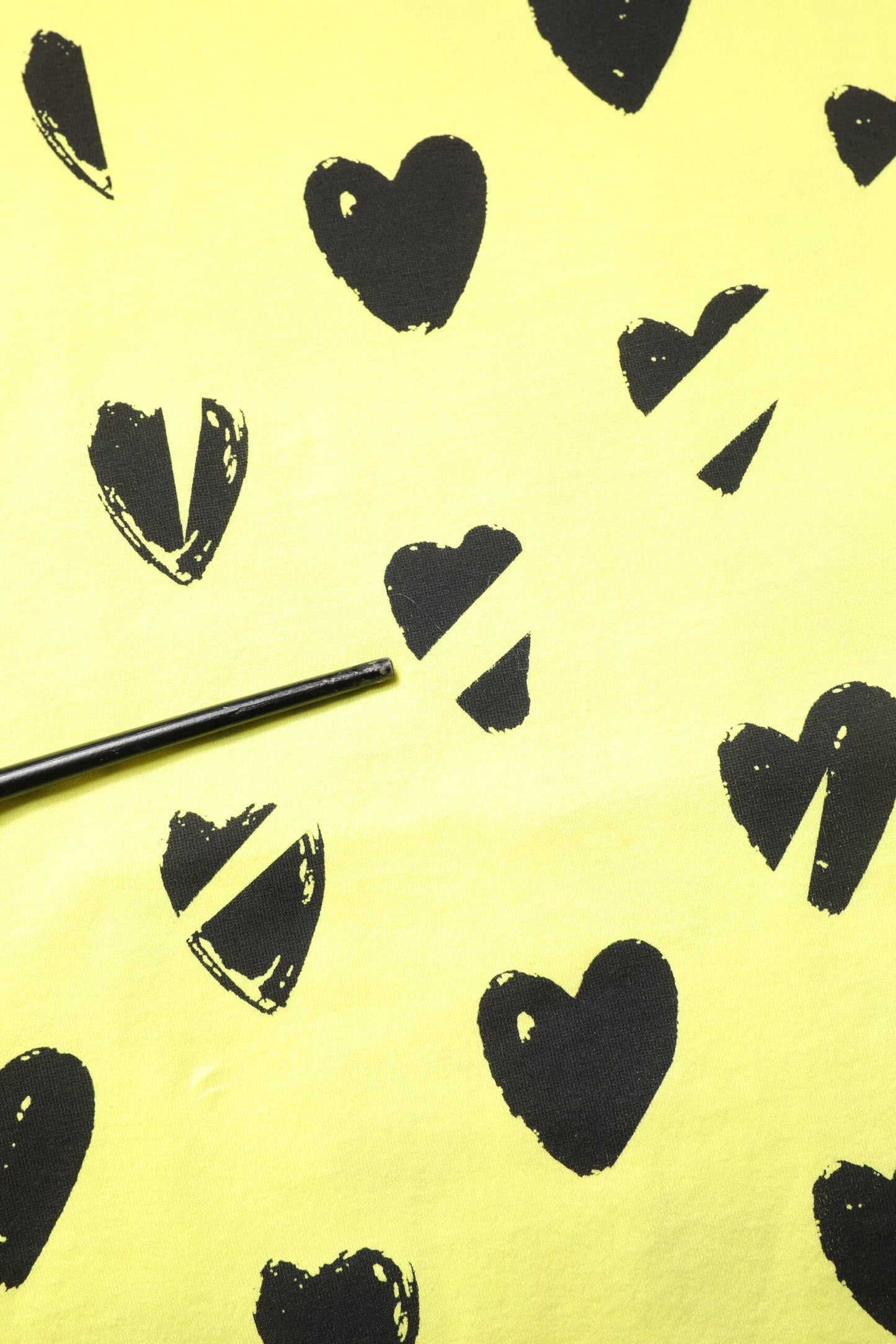 Yellow Cotton Sleeveless DG Heart T-shirt