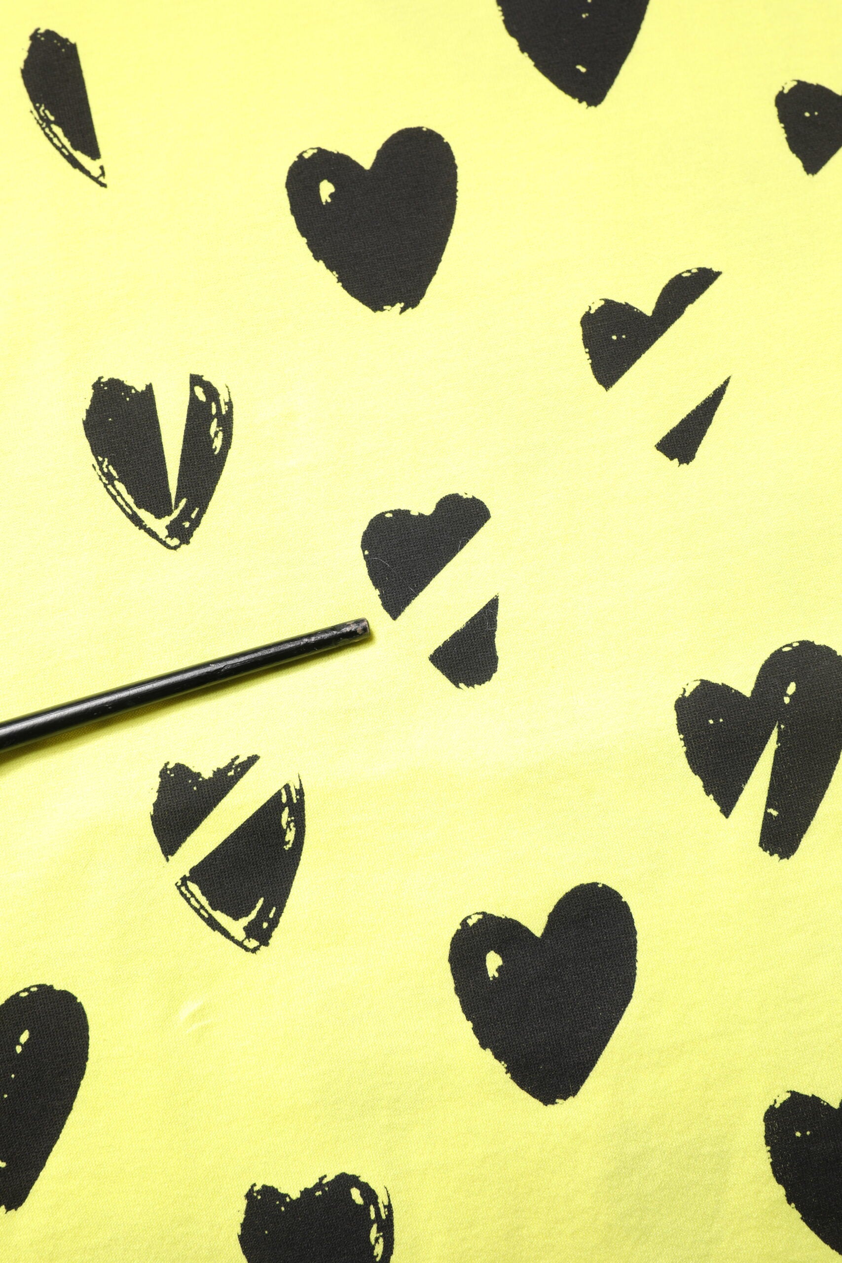 Yellow Cotton Sleeveless DG Heart T-shirt