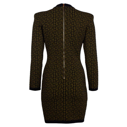 Brown Wool Dress