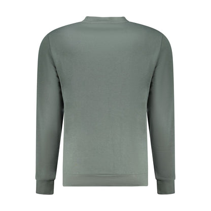 Green Cotton Men Sweater