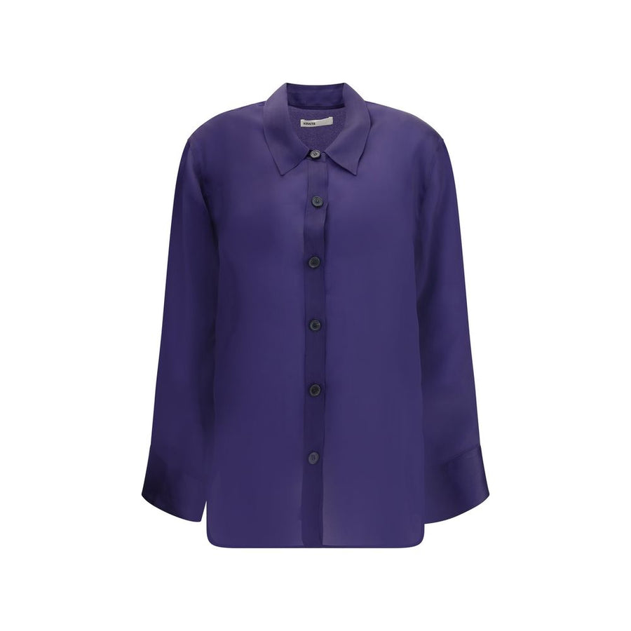 Purple Silk Dress Shirt