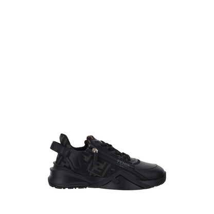Black Calf Leather Bos Taurus Athletic Sneakers
