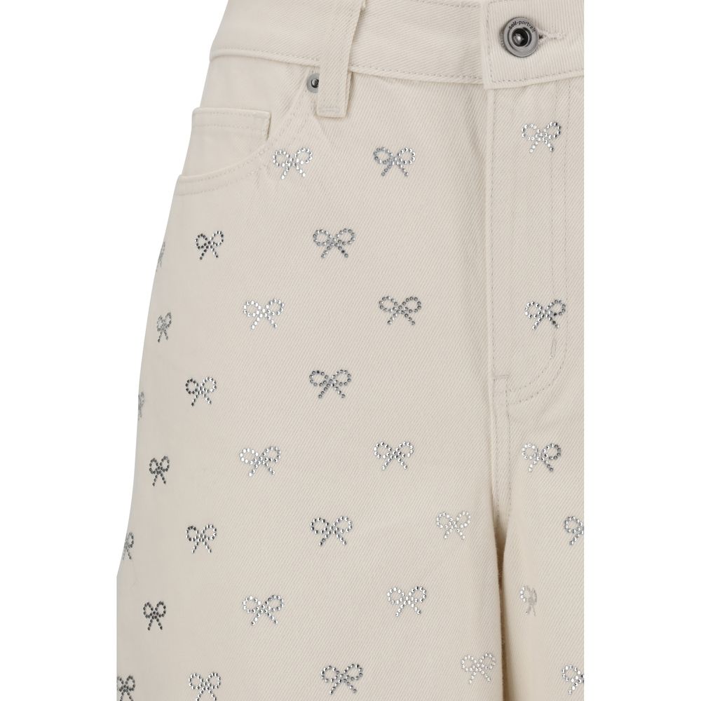 Diamante Bow Jeans