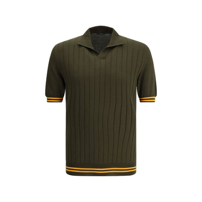 Ribbed Polo Shirt