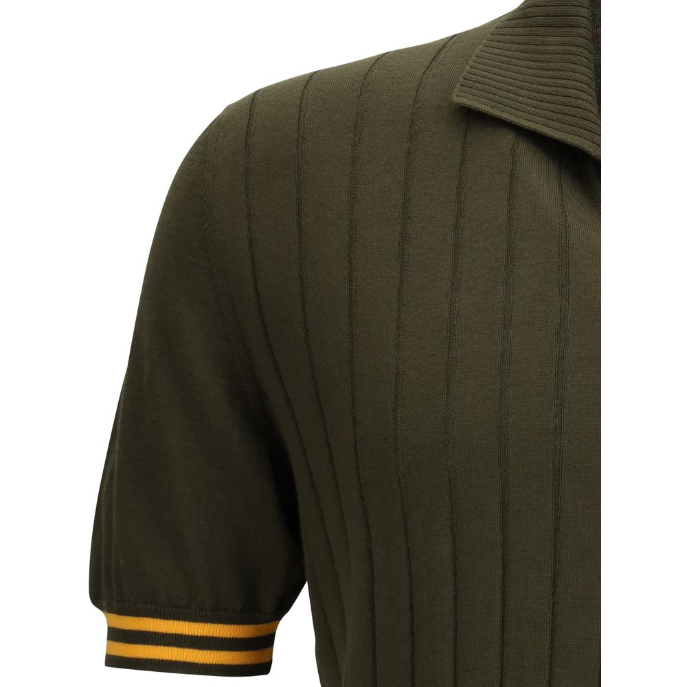 Ribbed Polo Shirt