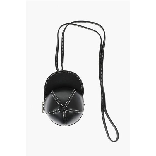 Mini Leather Bag with Baseball Cap Design