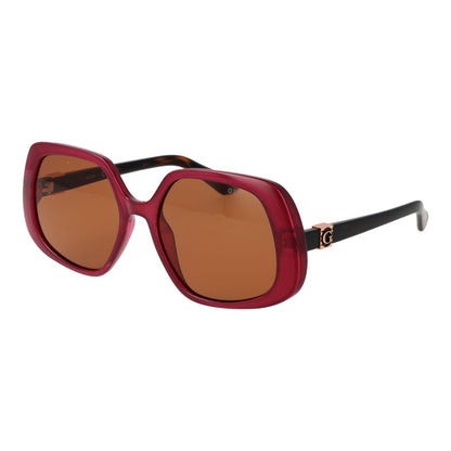 Burgundy Plastic Sunglasses